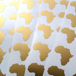 40 adesivi per l'Africa, festa a tema safari, decorazioni per biglietti di ringraziamento, decalcomanie in vinile, materiale per l'artigianato