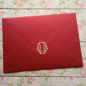 50 kleine art-decostickers, retro decoratieve elementen, art-deco zegel bruiloft envelop, knutselspullen, vinyl 1 in (2,5 cm)