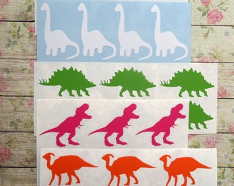 28 Dinosaur stickers, dinosaur birthday party invitation seal, dinosaur party favor, dino, tyrannosaurus rex, brachiosaurus, triceratops