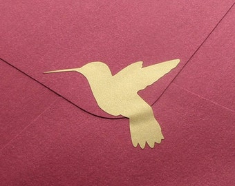 Kolibri Aufkleber, Vogel-Briefumschläge, 4 - 5 cm, Bastelbedarf