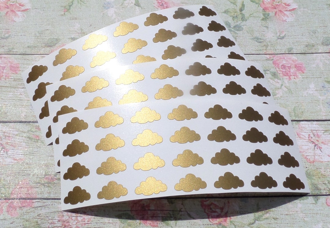 Cloud Pattern Sticker Matte Vinyl Cloud Stickers: Weather Planner, Scrapbooking Decals - Etsy