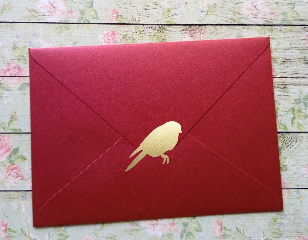 20 Bluebird Stickers, Bird Envelope Seal, Craft Supply, 1 2in 2.55cm