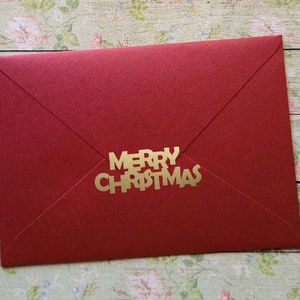 16+ adesivi BUON NATALE, sigilli per buste per cartoline di Natale, decalcomanie natalizie, forniture artigianali da 2-2,5 pollici (5-6,3 cm), vinile impermeabile