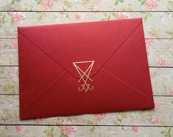 Lucifer Sigil-klistermärken, 20+ st, 2,5–3,8 cm vinyldekaler