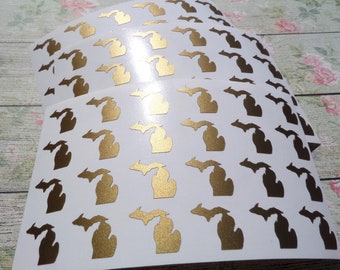 8+ Mini Michigan Stickers: 0.5-5in, vinyl decals