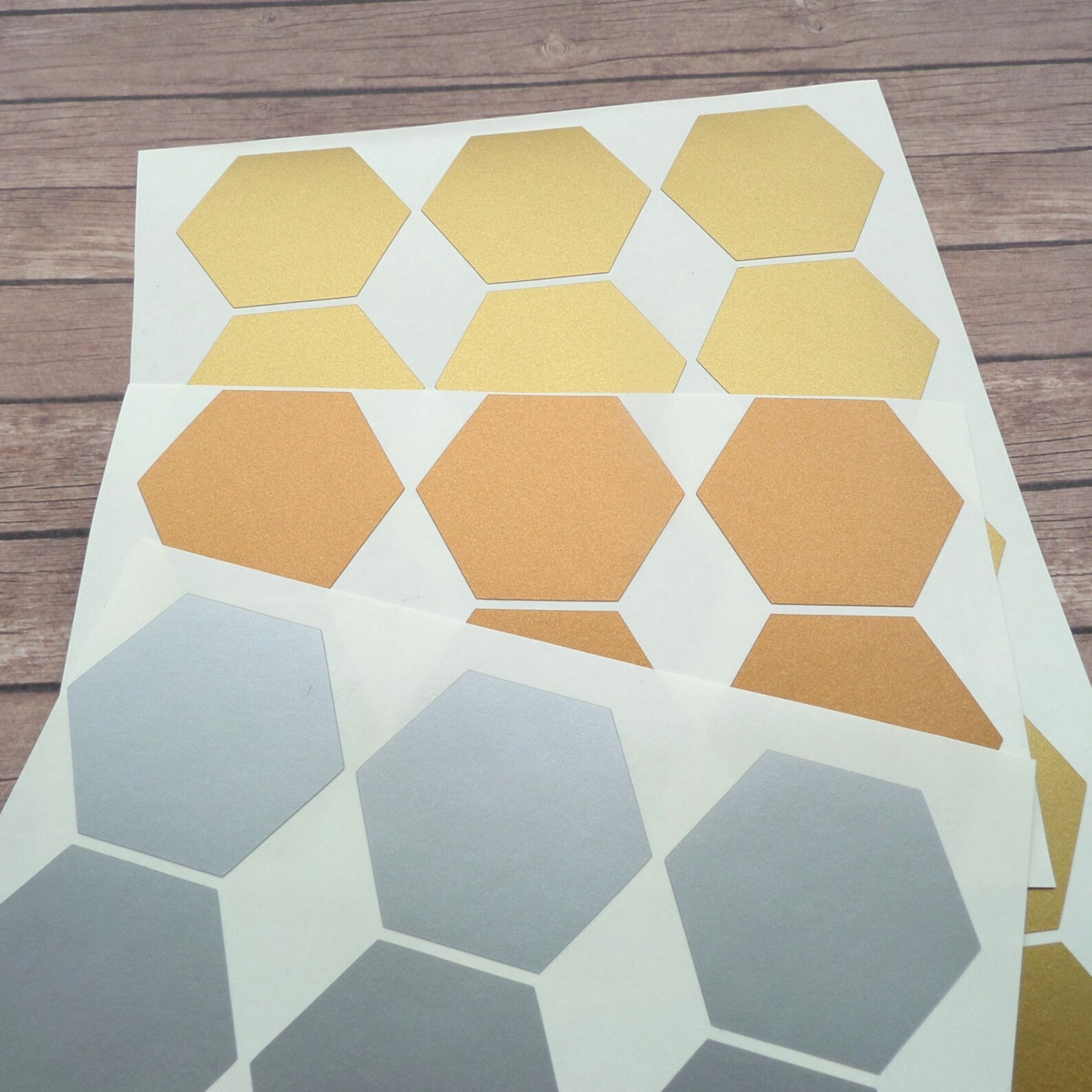 40 Honeycomb Stickers Hexagon Wall Decals Removable | Etsy