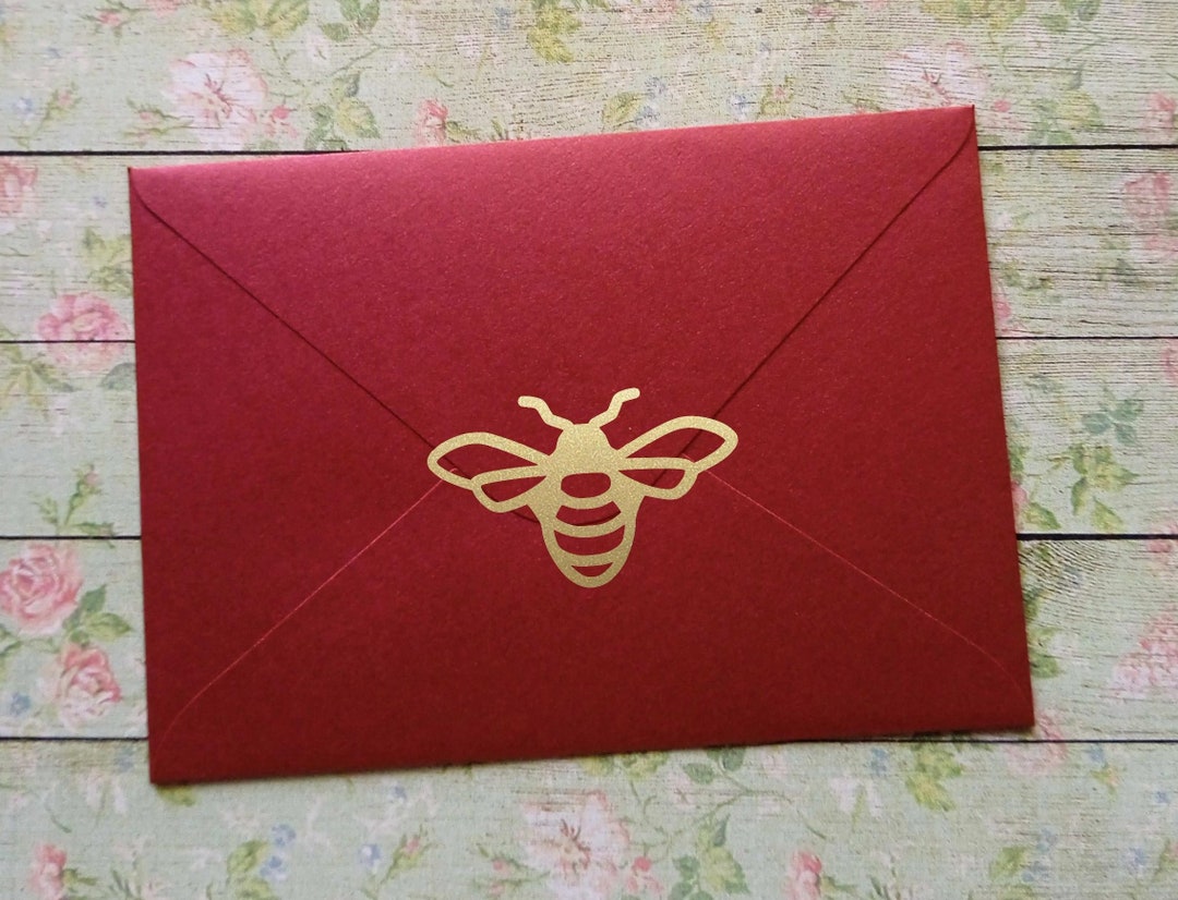 16+ Bee Stickers, Envelope Seal, Craft Supply, 1- 2in (2.5-5cm ...
