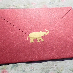 12+ adesivi a forma di elefante, sigillo per buste, materiale per bricolage, 1 - 3 pollici, vinile