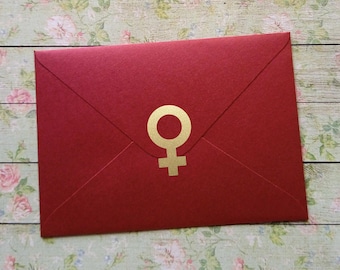 Pegatinas con símbolo de mujer, más de 16 unidades, 0,5-2 pulgadas, vinilo