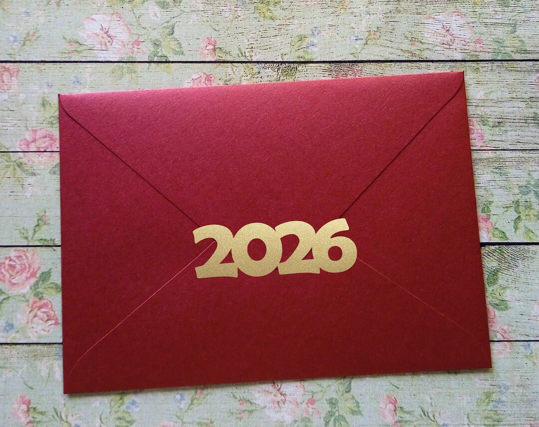 12 2026 Stickers New Years Envelope Seal Vinyl Decals Etsy Il Bubh 