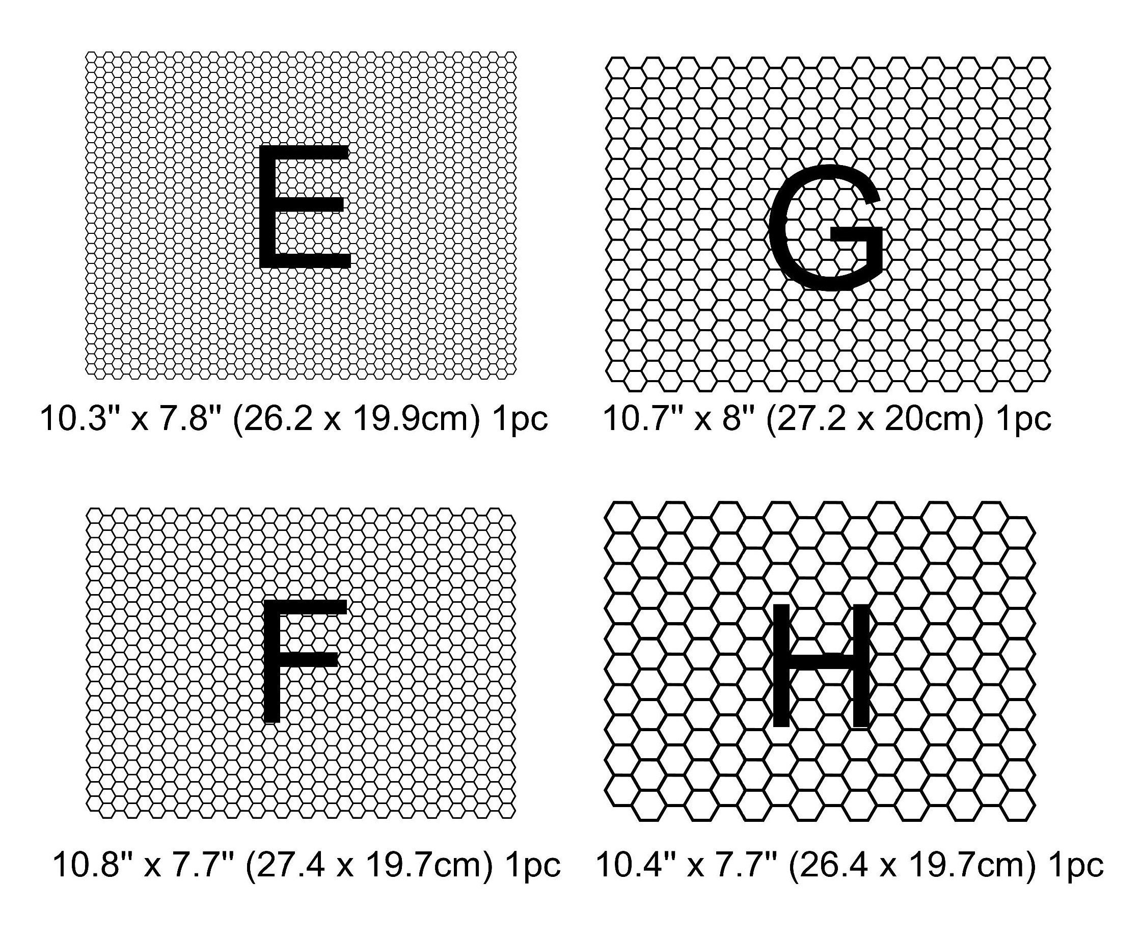 Honeycomb Stickers, Hexagon Mesh, Craft Supply, Waterproof Vinyl Decals ...