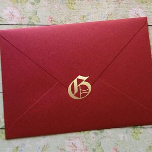 Plus de 16 autocollants lettre G, cachet initial de l'enveloppe, monogramme du mariage, 1,9-5 cm (0,75-2 po.), décalcomanies en vinyle