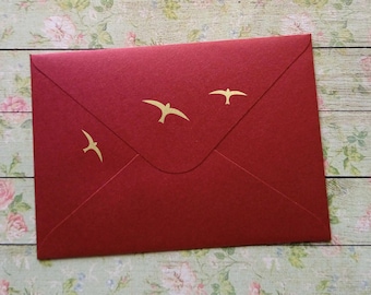 Tiny Bird Vinyl Stickers: Wedding Favor Decals, Craft Supply
