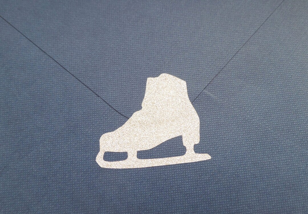 22 Glitter Ice Skate Stickers, Ice Skate Birthday Party Decoration