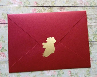 20-60 Ireland Stickers, map, 1-2in ( 2.5-5cm), vinyl