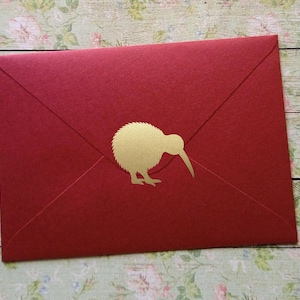 Kiwi Bird Stickers, envelope seal, craft supply, 16+pcs, 0.75 -2in (1.9-5cm), vinyl decal