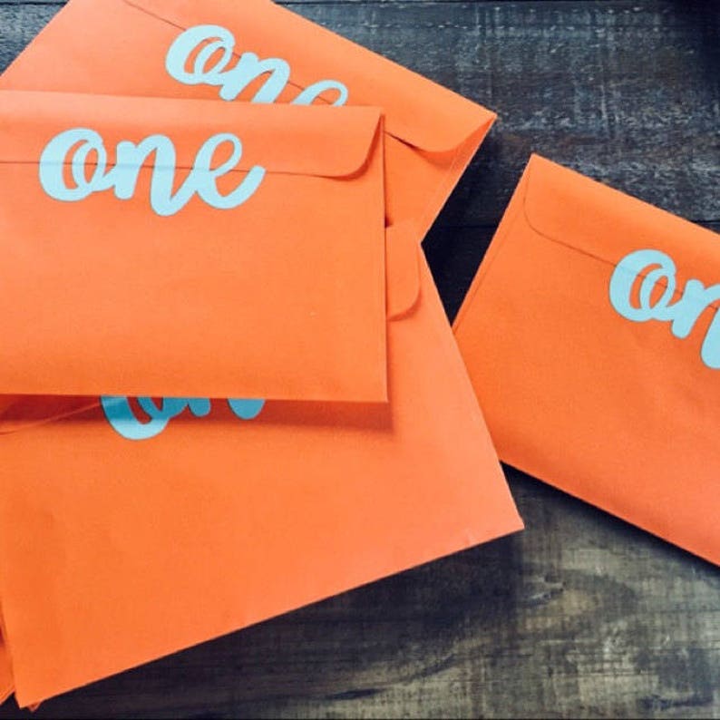 15 ONE stickers 1st birthday invitation seal gold envelope Etsy