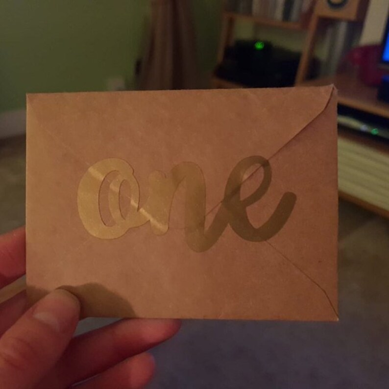 15 ONE stickers 1st birthday invitation seal gold envelope Etsy