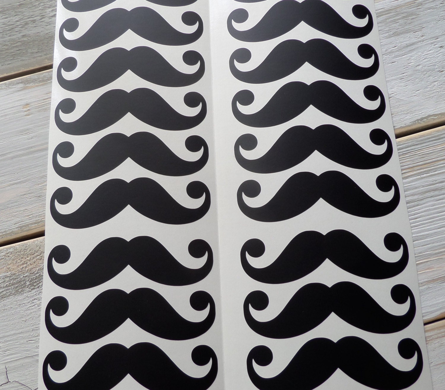 24 vinyl mustache stickers mustache party favors cup Etsy