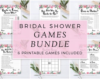 Printable Bridal Shower Games Bundle