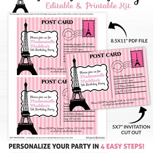 Paris Party Decorations - Paris Birthday Party - Printable Paris Party ...