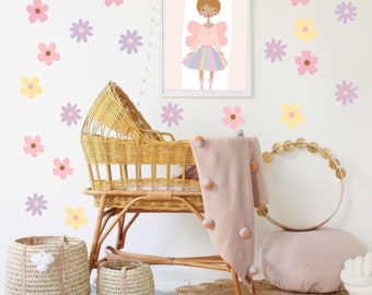 Wildflower Wall Decals Sweet Sorbet