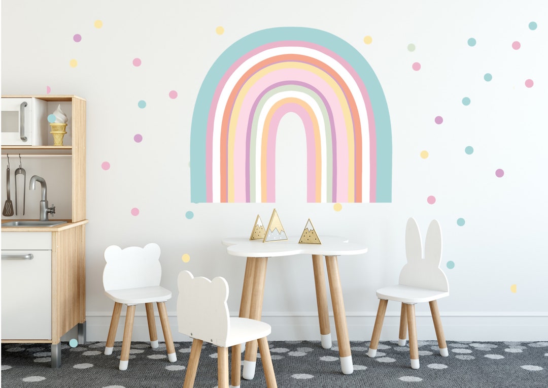 NEW Rainbow Arch Wall Decals MAXI includes Free Spot Decals Etsy Hong