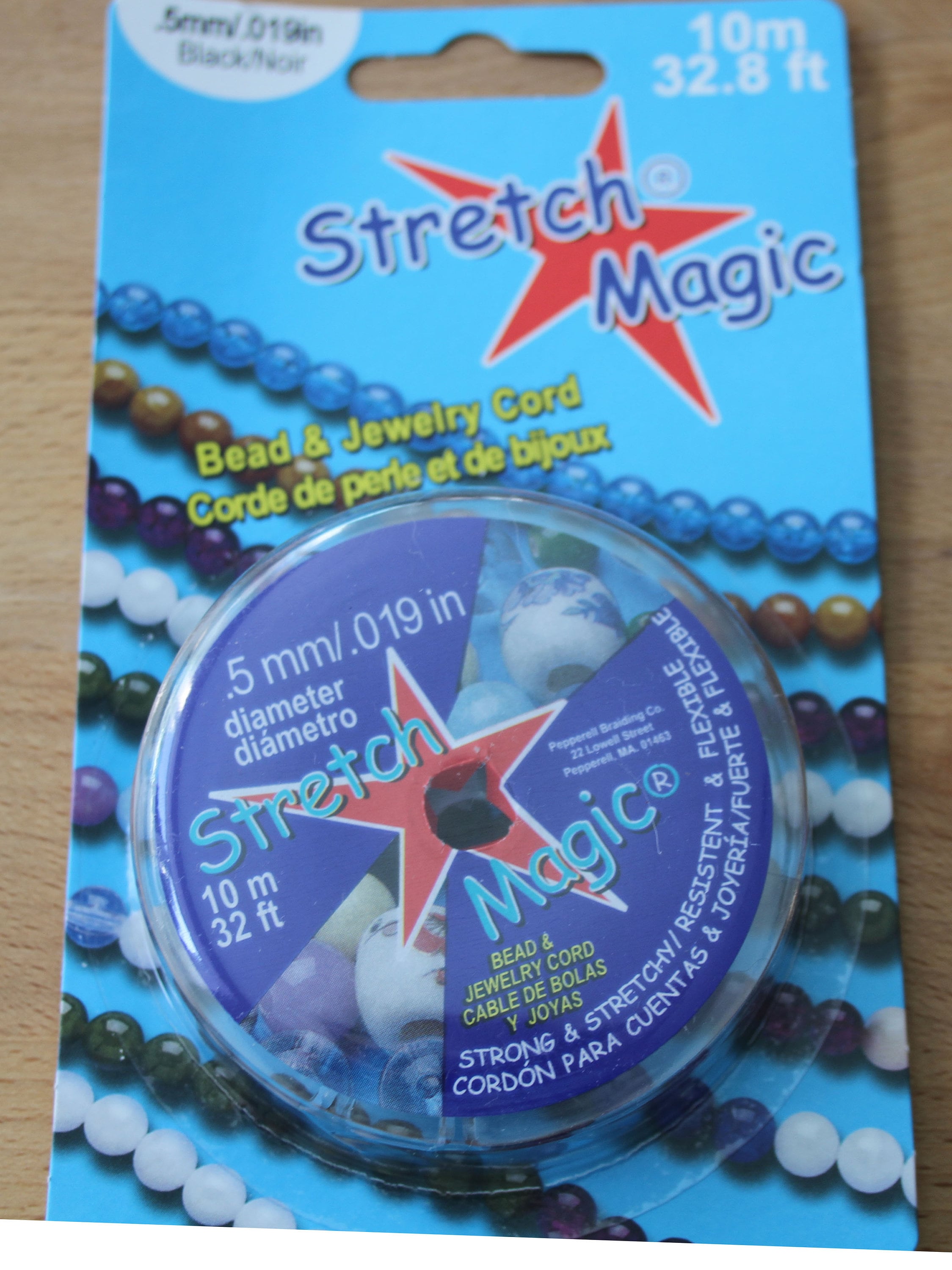 Stretch Magic Beading Cord .8mm BLACK