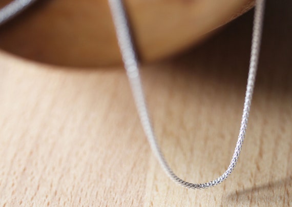18 Inches Sterling Silver Popcorn Chain 
