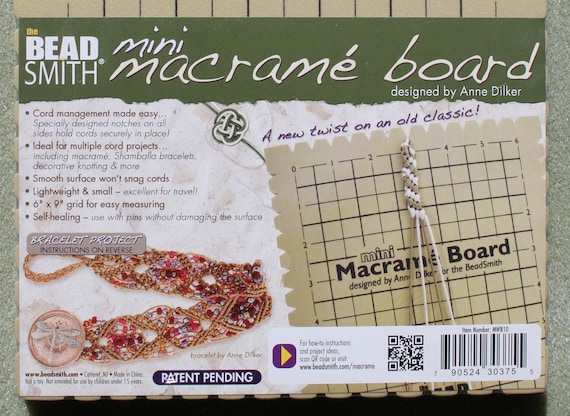 Small Macramé Board From the Beadsmith® 19x26.5cm 7.5x10.5 Inches 