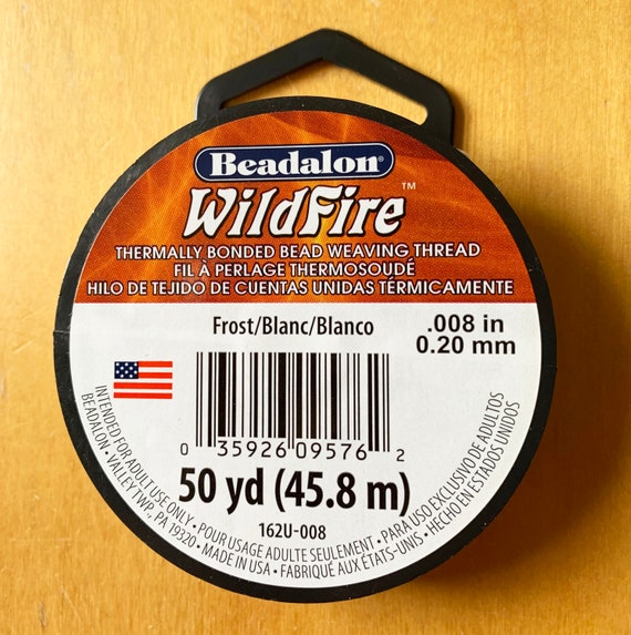 Wildfire® 0.008 X 50yards Beading Thread in Frost One Reel 