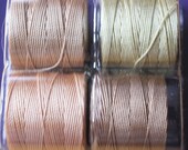 S-Lon Warm Neutrals Colour Mix -The Beadsmith® - Four Pack
