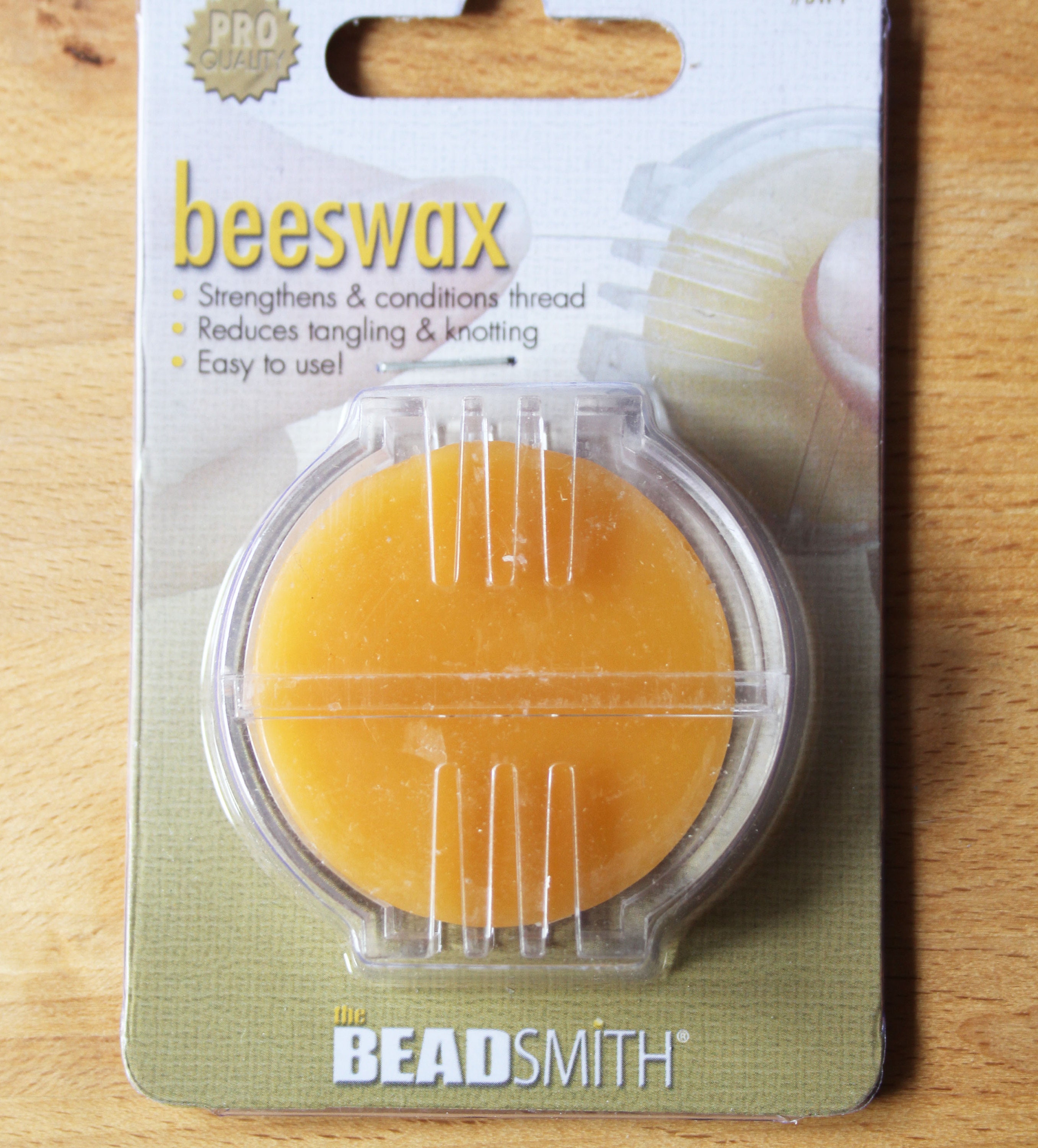 Beeswax Thread Strengthener and Conditioner for Sewing or Beading