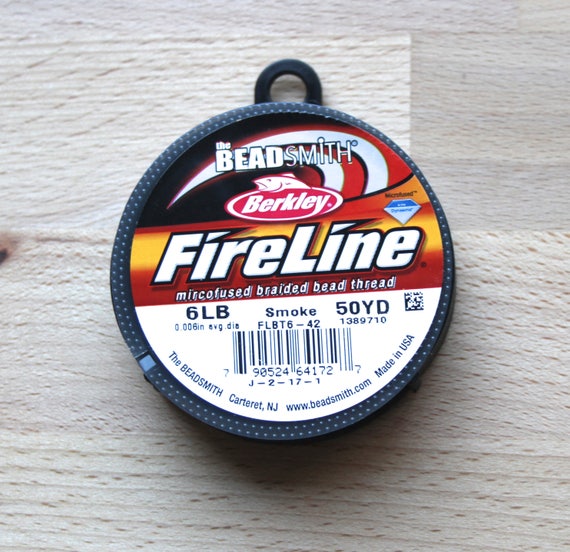 Fireline Microfused Braided Beading Thread 6lb in Smoke Grey