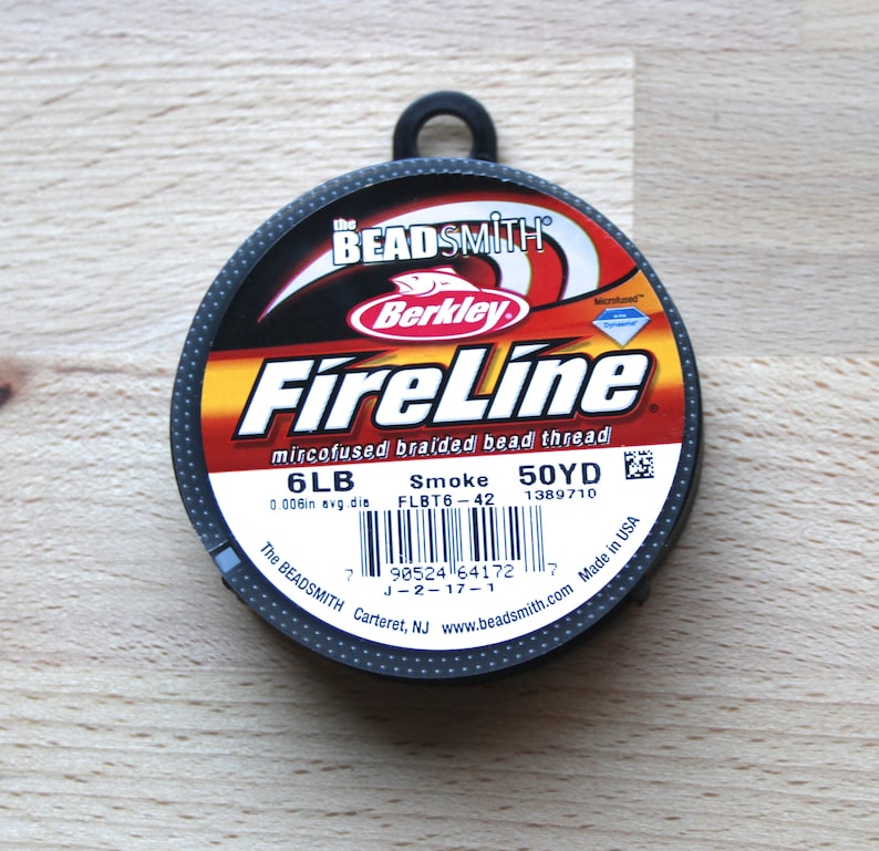 Fireline Braided Beading Thread: Smoke Grey, 6lb, 50 Yards - Etsy Australia