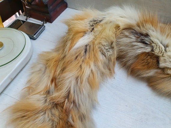 Vintage Fox Fur Scarf Drape Stole Wrap Collar Sha… - image 4