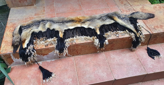 Vintage Fox Fur Scarf Drape Stole Wrap Collar Sha… - image 1