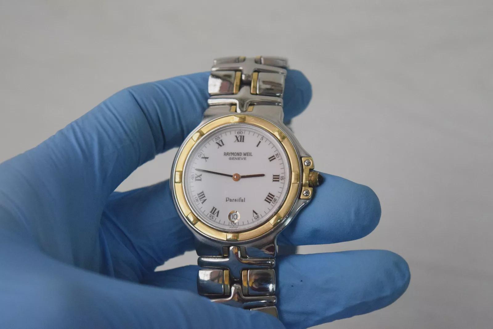 Vintage Raymond Weil Parsifal Steel & Gold Men's Watch Swiss