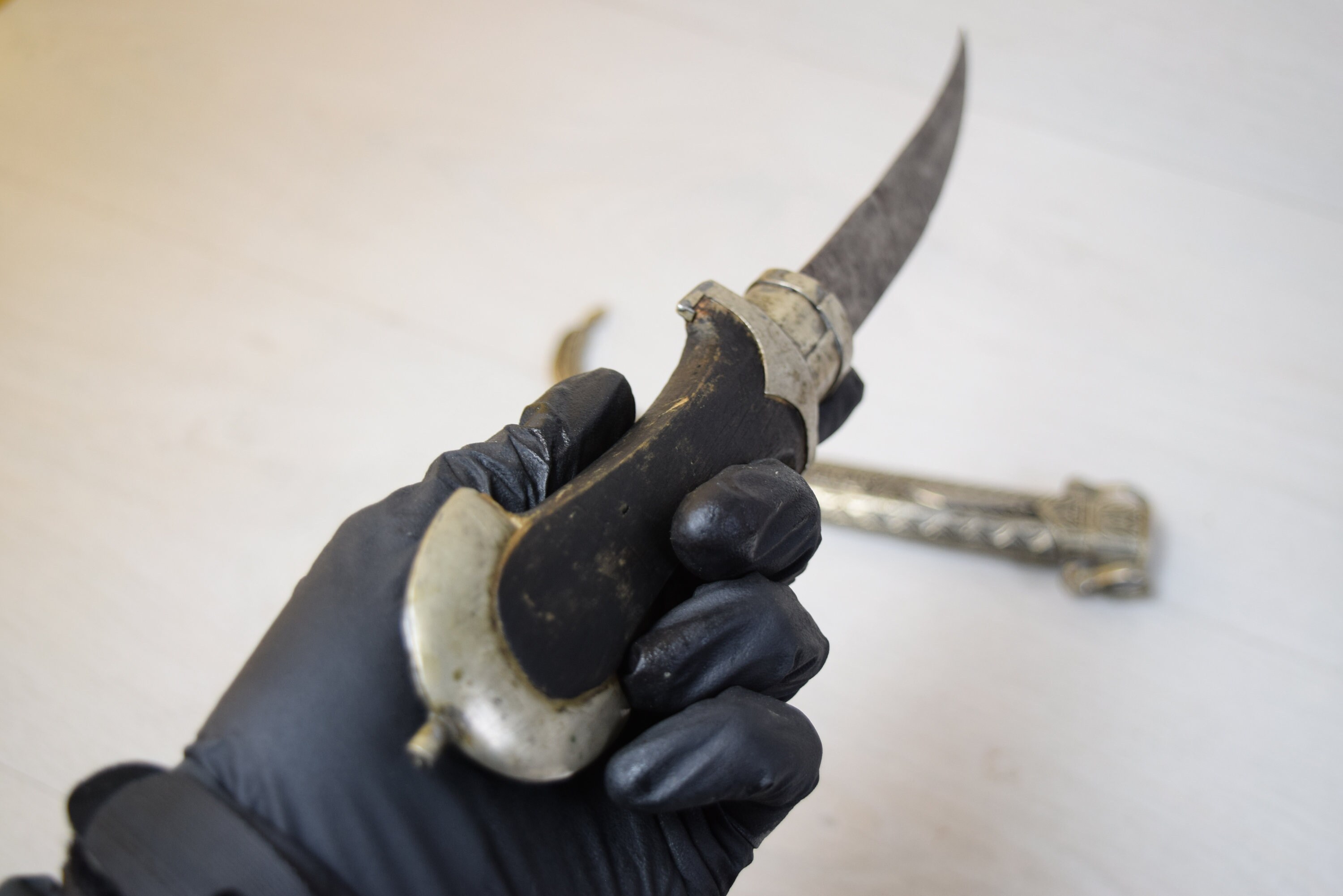 ヴィンテージ コレクション アラビア 東洋 ダガー ナイフ 金属