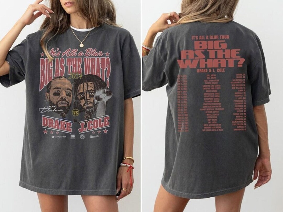 Drake J Cole Big as the What Tour 2024 Shirt, Drake J Cole It's All