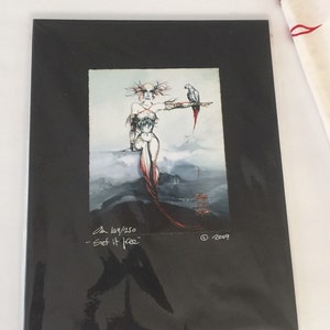 Signed Oar Tamir Ora’s Art “ Set it Free “ 2009 169/250 Giclee’e Vintage Rare Art Mermaid Siren Woman Fish