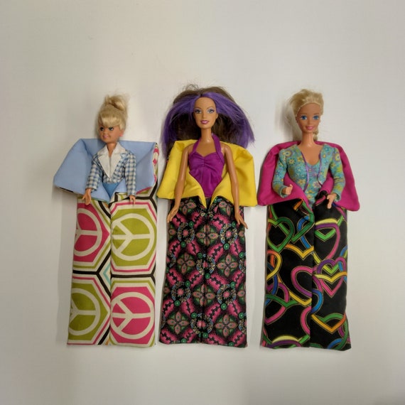 Barbie Sleeping Bags Dollhouse Sleeping Bag Doll Sleeping Sack Doll Camping Bags Fashion Doll Sleeping Bag Barbie Accessories Etsy