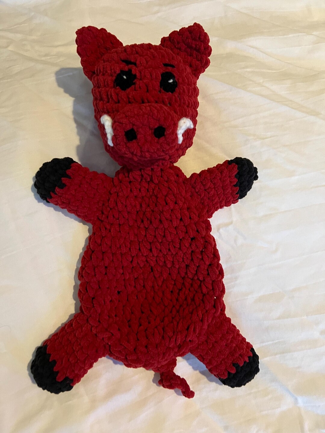 Stuffed Razorback Razorback Lovey - Etsy