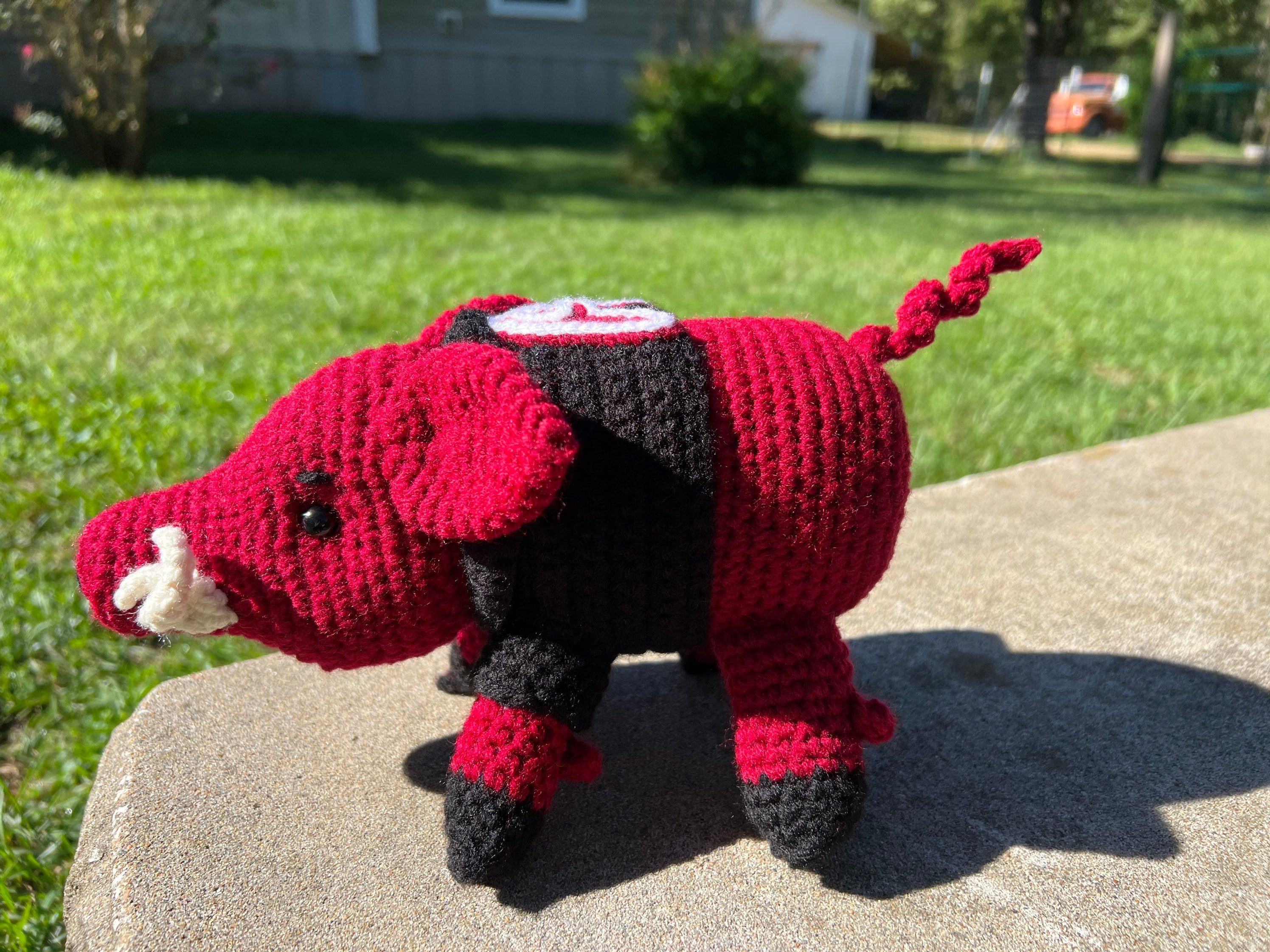 Stuffed Razorback Arkansas Razorback Handmade - Etsy