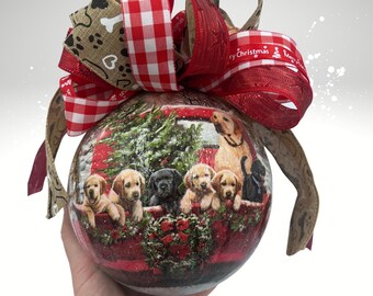 Handmade Labrador Christmas Ornament: Dog Lover Holiday Decor