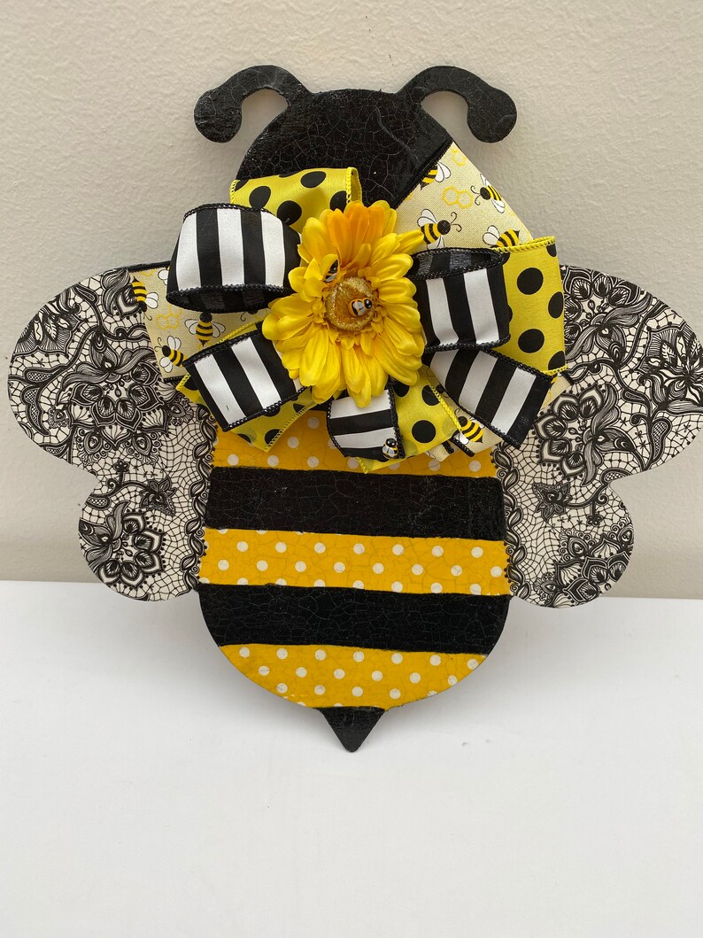Bumble Bee Door Hanger Honey Bee Gifts for Home Bee Nursery Etsy