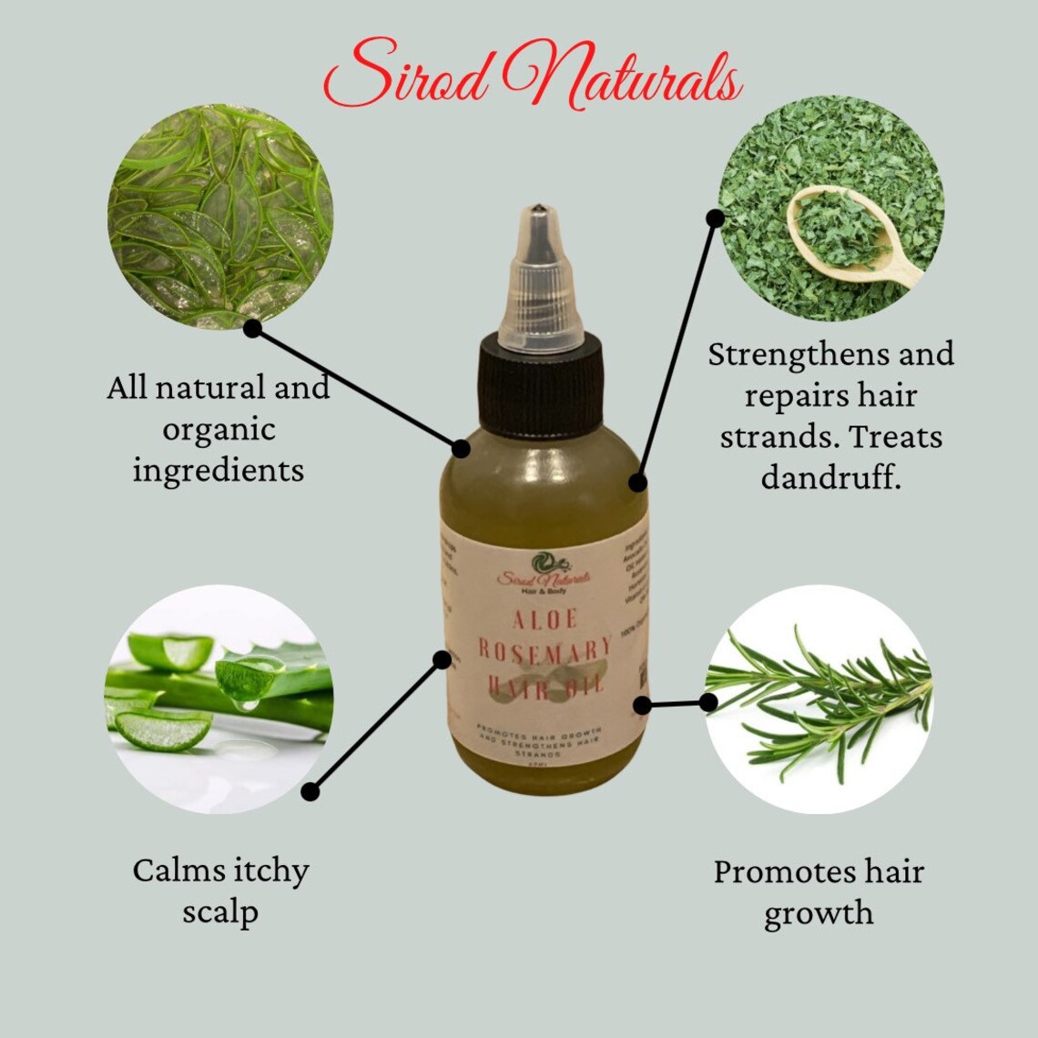Aloe Rosemary Hair Oil/hair Growth Growth Oil/ Etsy