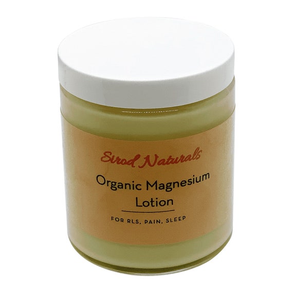 Organic Magnesium Lotion for RLS Pain Sleep Topical Etsy