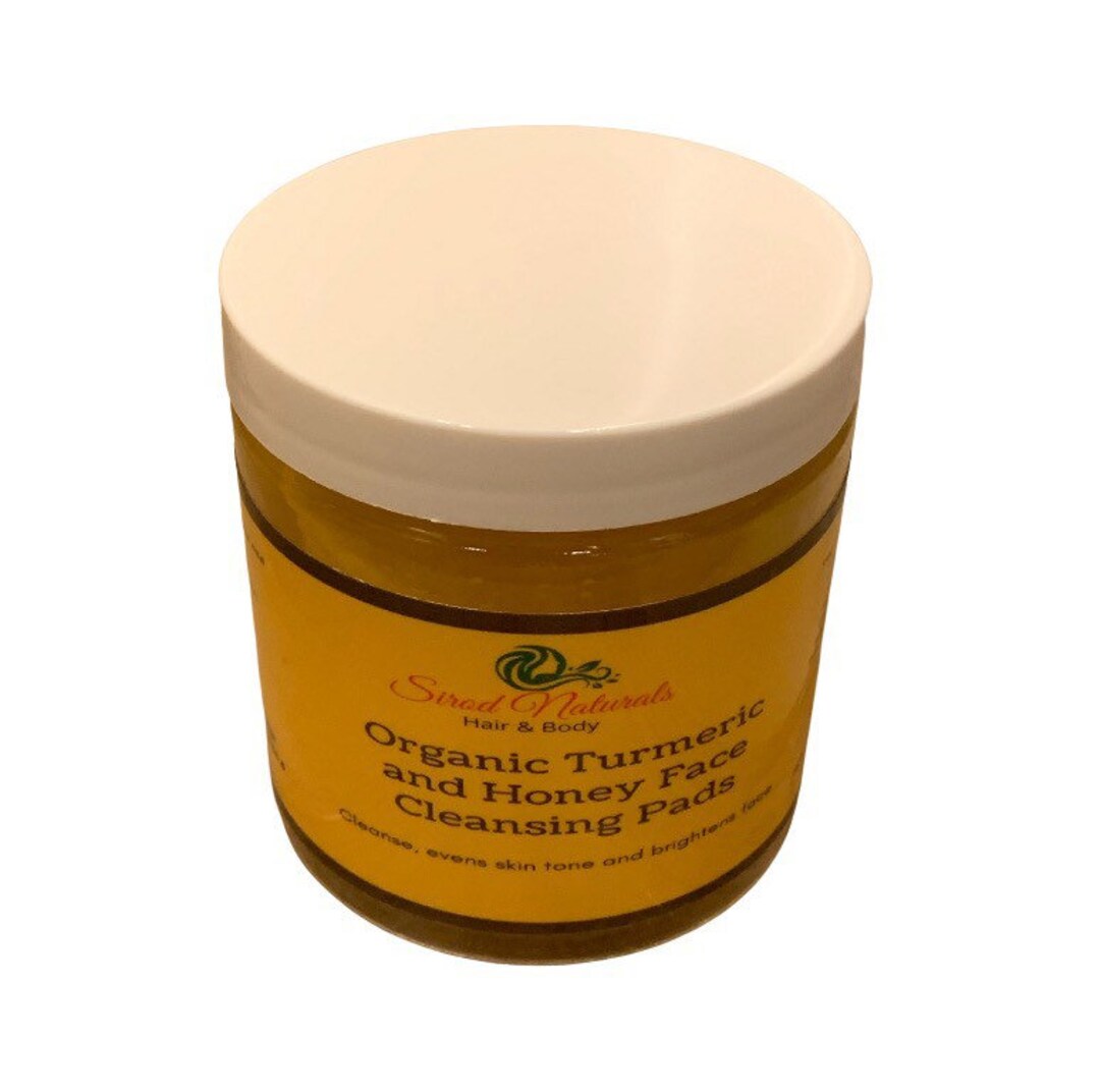 Organic Turmeric and Honey Face Cleansing Pads/ Acne Clearing Face Pad/brightening Face Pad/face