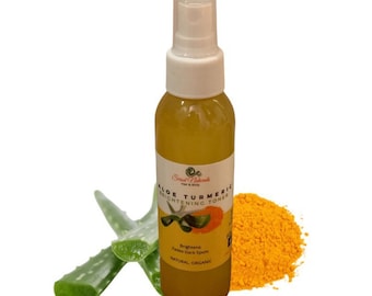 Organic Aloe Turmeric Face Toner: Brightening, Acne Clearing